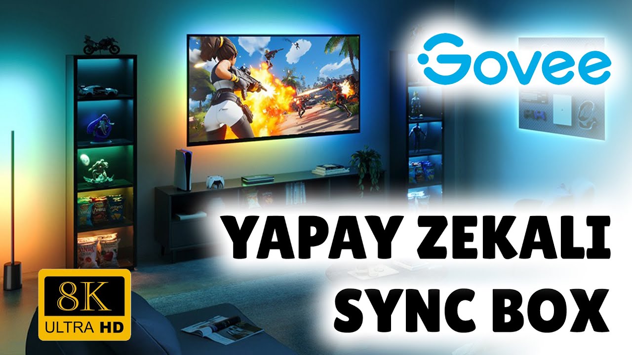 Govee Yapay Zekalı Sync Box! TV'niz seviye atlasın!