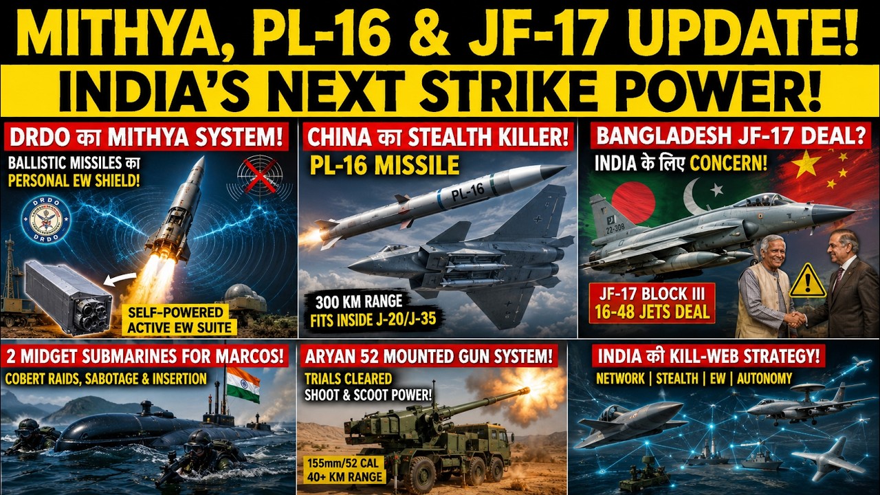 DRDO ka MITHYA System,Chinese PL-16 threat for India,Bangladesh Ka JF-17 Deal Bharat Ke Liye Khatra?