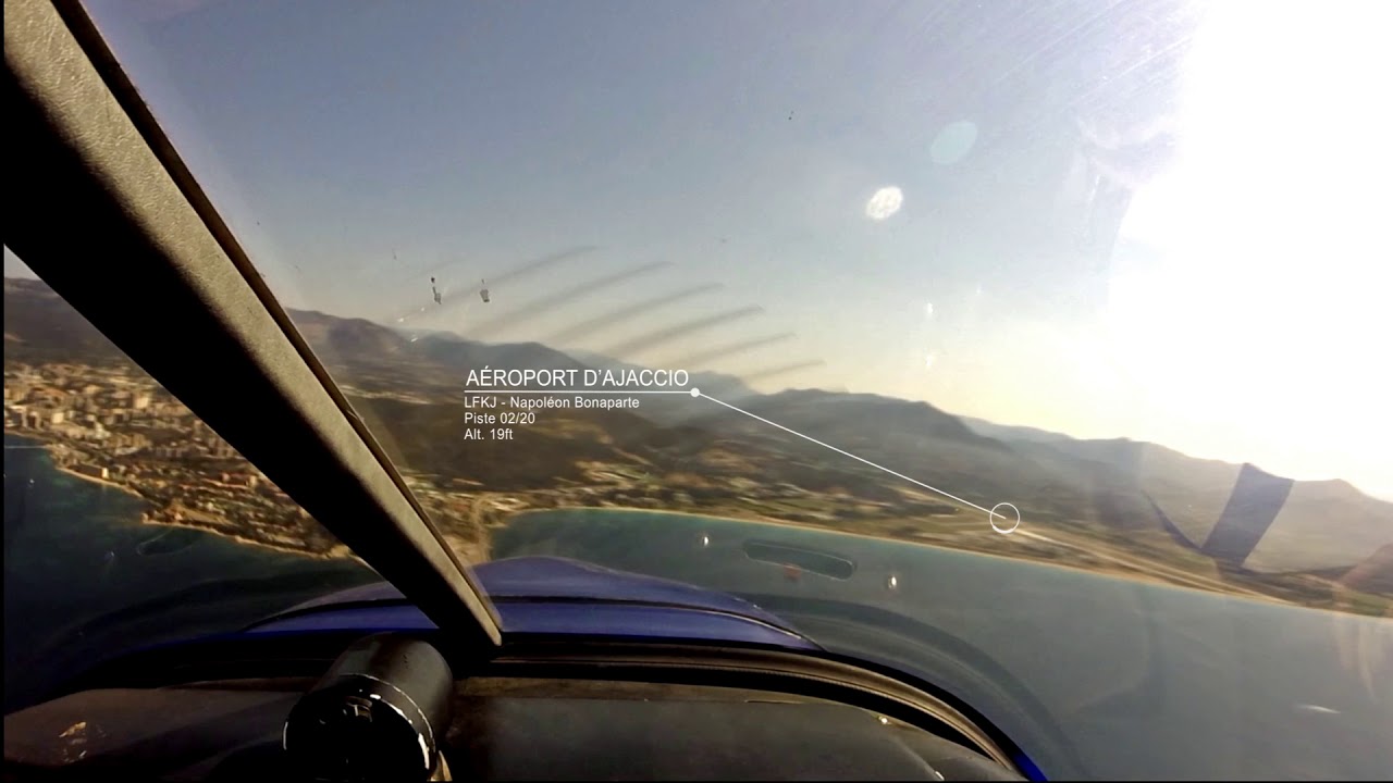 Arriv&eacute;e VFR &agrave; Ajaccio