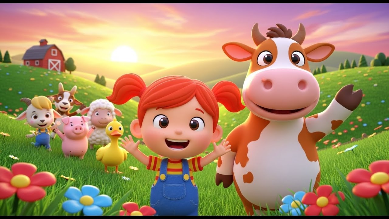 Farm Friends Sing Along for Kids | Learn Animals, Sounds & Nursery Rhymes 🐄🌾🎶👶