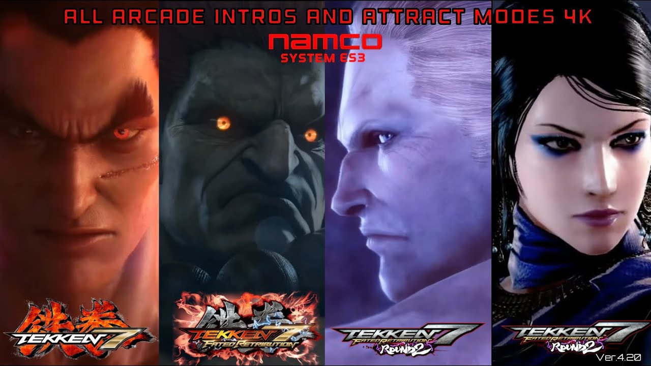TEKKEN 7 ARCADE all Intros and Attract modes (2015-2021) Namco System ES3(X)