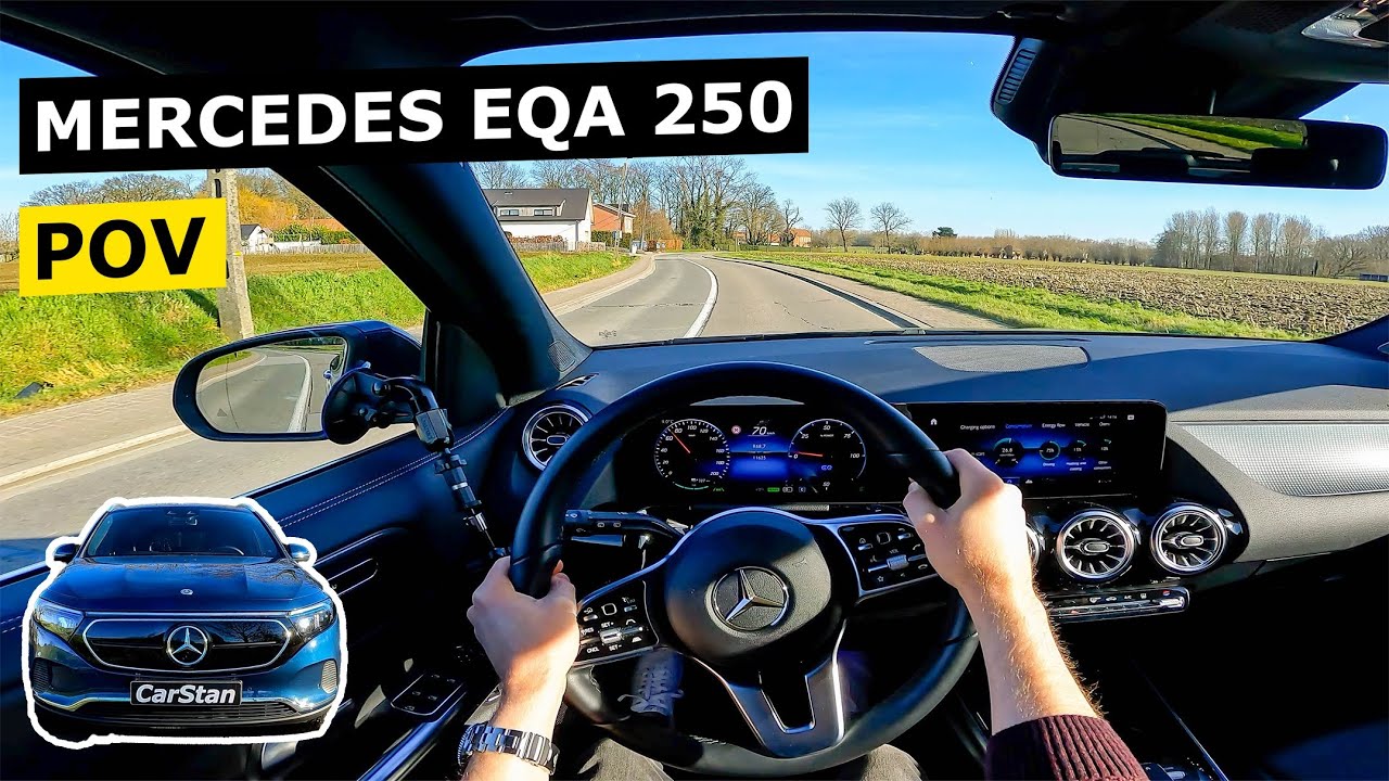 2022 Mercedes EQA 250 POV Test Drive: Electric SUV, 190 PS / 187 HP