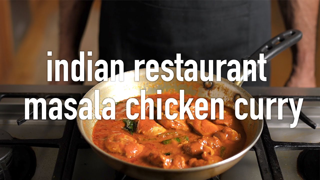 Indian restaurant masala chilli chicken curry