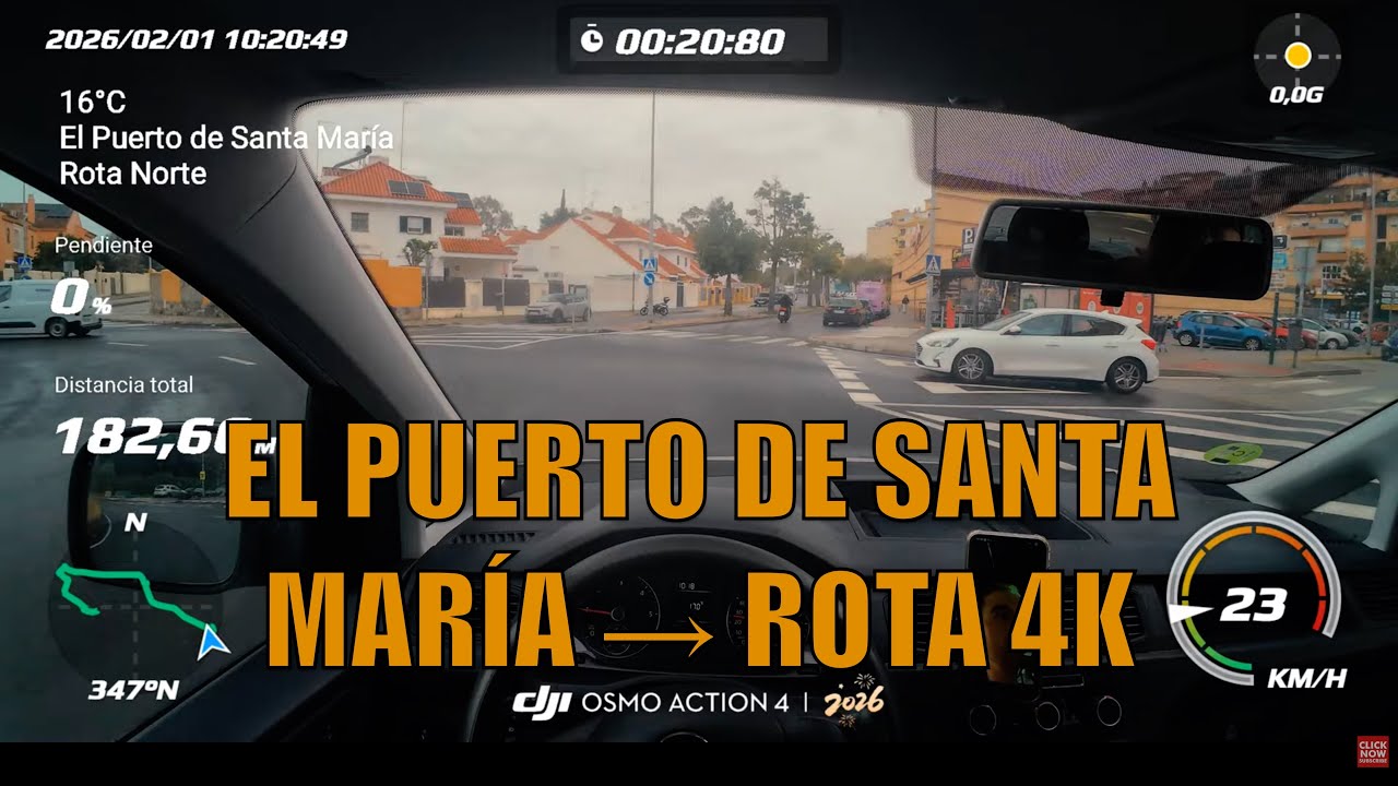 🚗📹 El Puerto de Santa María to Rota Scenic Drive 4K Cádiz Costa de la Luz Andalucía Spain Road Trip
