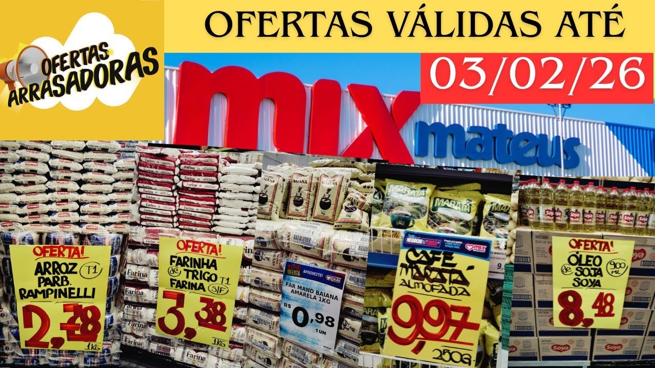 Mix Mateus ofertas de óleo arroz macarrão feijão farinha de trigo café leite mix Mateus recife 