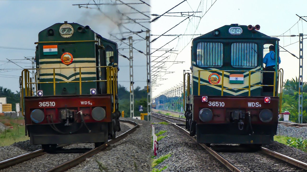 A VERY UNIQUE looking DIESEL LOCOMOTIVE !! Golden Rock WDS 6 | Indian Railways