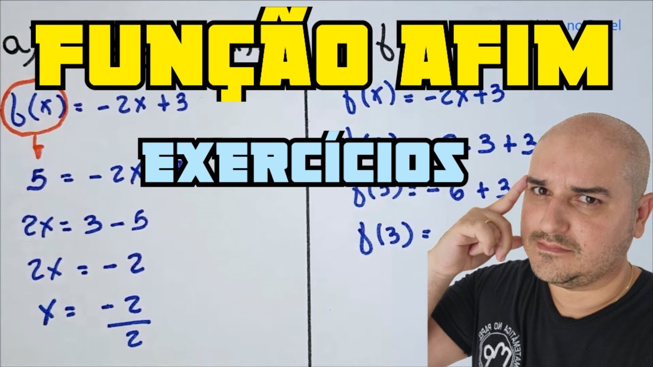 Função Afim 04: Exercícios Função Afim