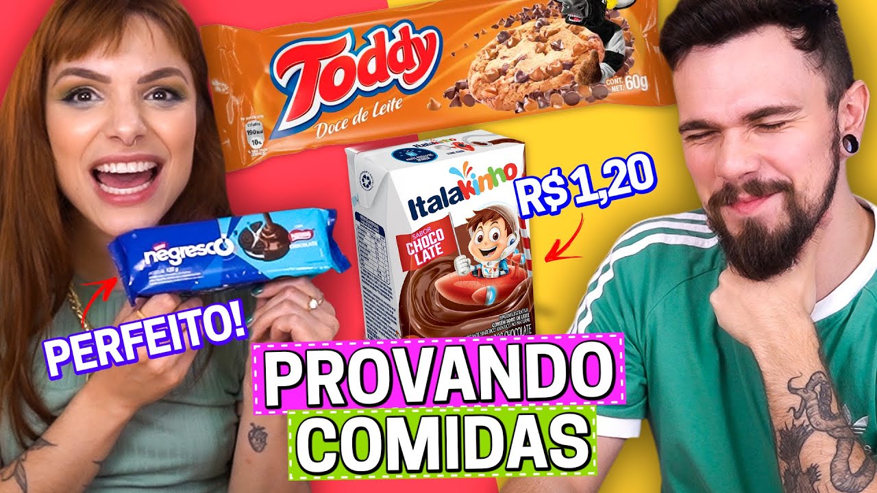 PROVANDO COMIDAS do MERCADO! TODDY de CARAMELO, NEGRESCO COBERTO DR CHOCO