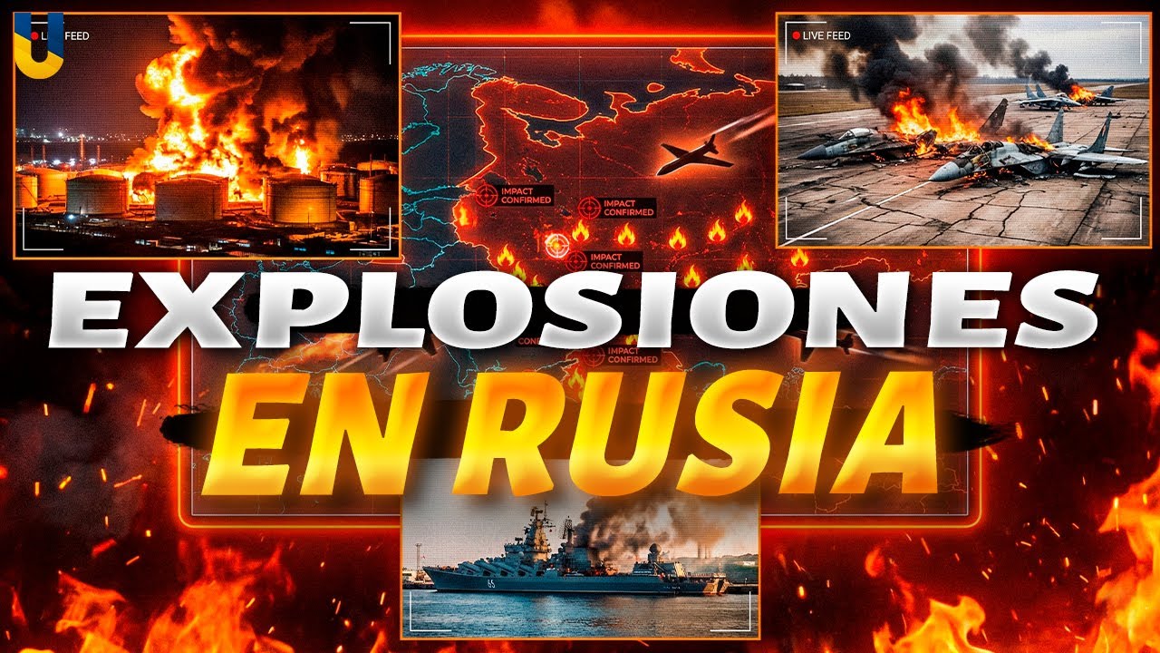 DRONES UCRANIANOS atacaron RUSIA y CRIMEA. EXPLOSIONES y una AMPLIA lista de OBJETIVOS