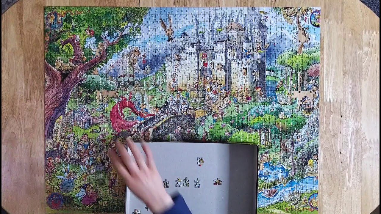 Heye Fairy Tales Puzzle Time Lapse 1500 Pieces (Oddly Satisfying)