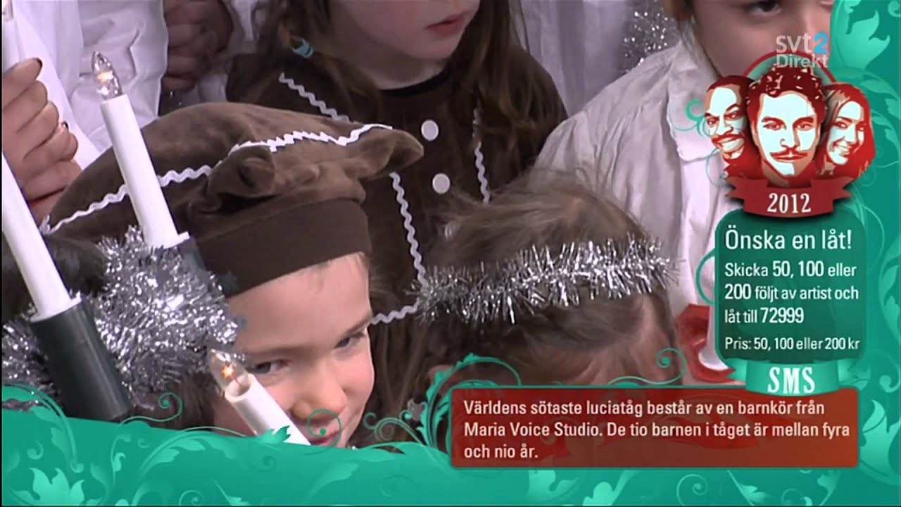 Musikhjälpen 2012 - Maria Voice Studio (Luciatåg) (1080p)