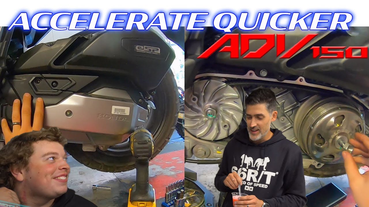 Установка сцепления и вариатора Honda ADV 150