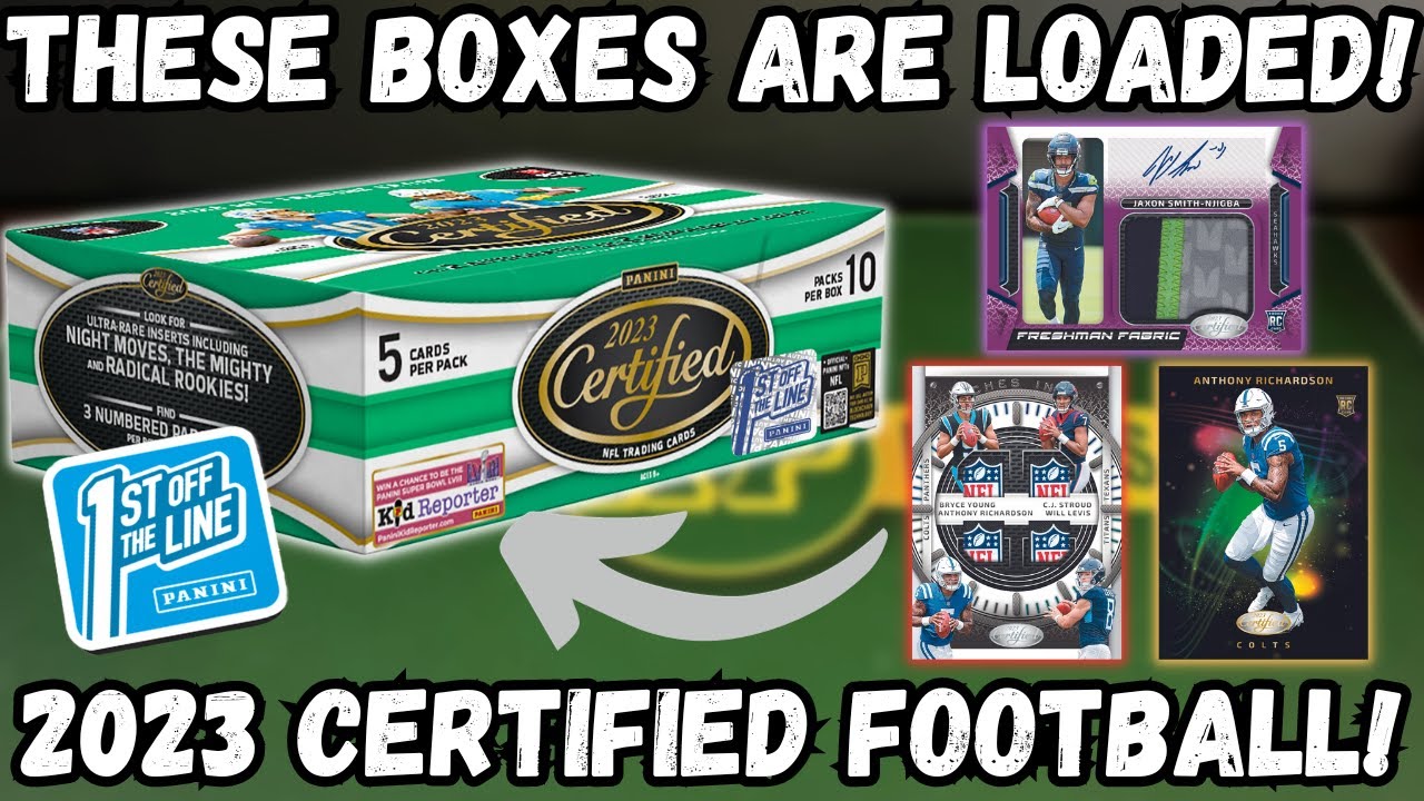 THESE BOXES ARE LOADED WITH VALUE! 2023 Panini Certified Football FOTL Review!