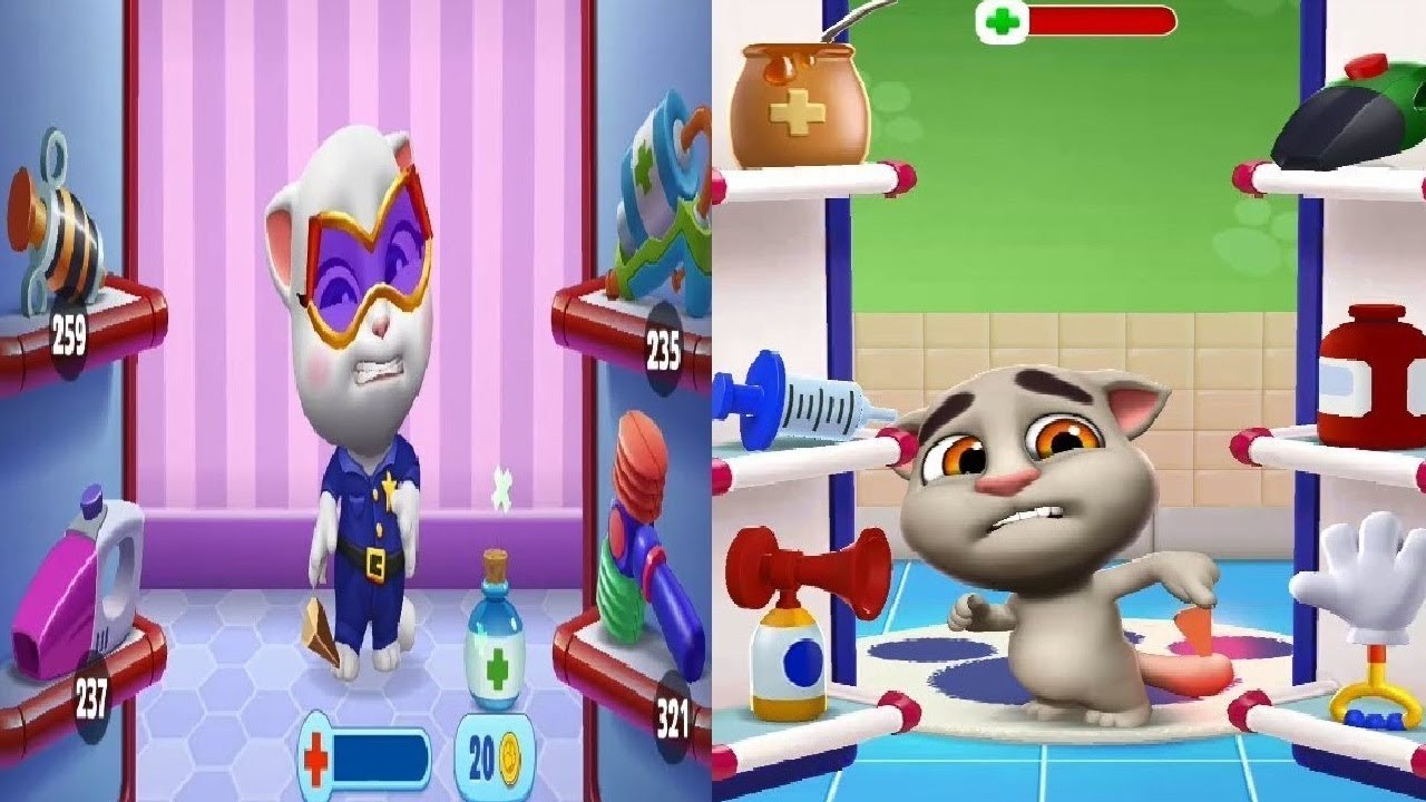 My Talking Tom Friends  VS My Talking Tom 2  Android iOS Gameplay