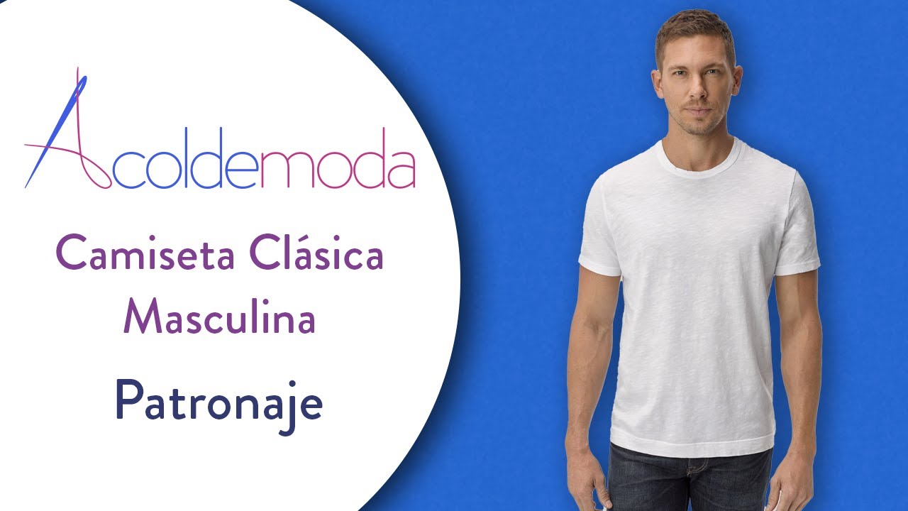 Cómo hacer el patrón de una CAMISETA / PLAYERA PARA HOMBRE - Paso a Paso - DIY