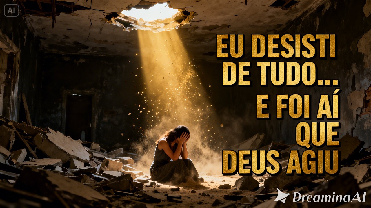 EU DESISTI DE TUDO, E FOI AÍ QUE DEUS AGIU