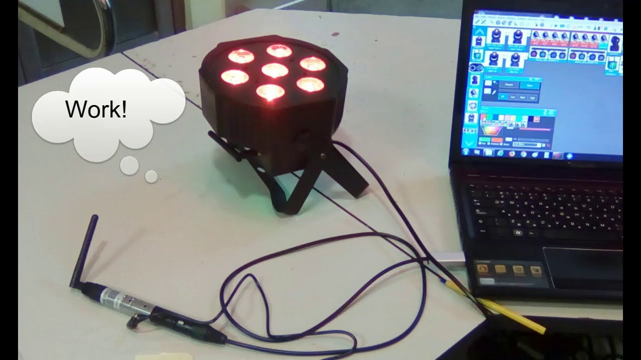 Embed a Wi-Fi DMX512 Wireless Receiver board in LED PAR 7x12 RGBW