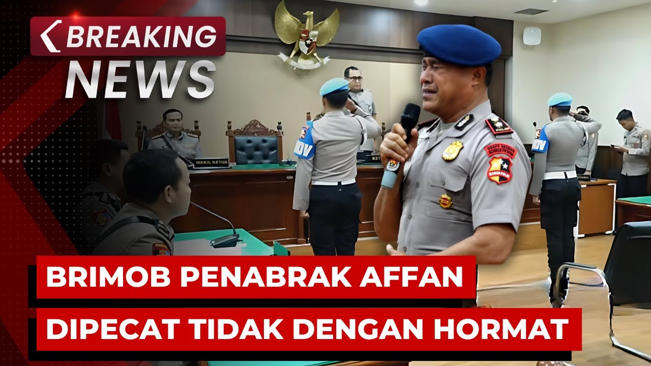 BREAKING NEWS - Sidang Etik Brimob Penabrak Ojol Affan, Kompol Cosmas Dipecat Tidak dengan Hormat