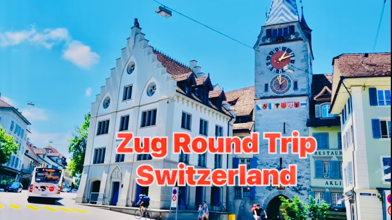 Zug Switzerland 🇨🇭, A Day Trip in 🍒 Zug , Old Town ❤️Zugersee , #zug #switzerland #lake #oldtown