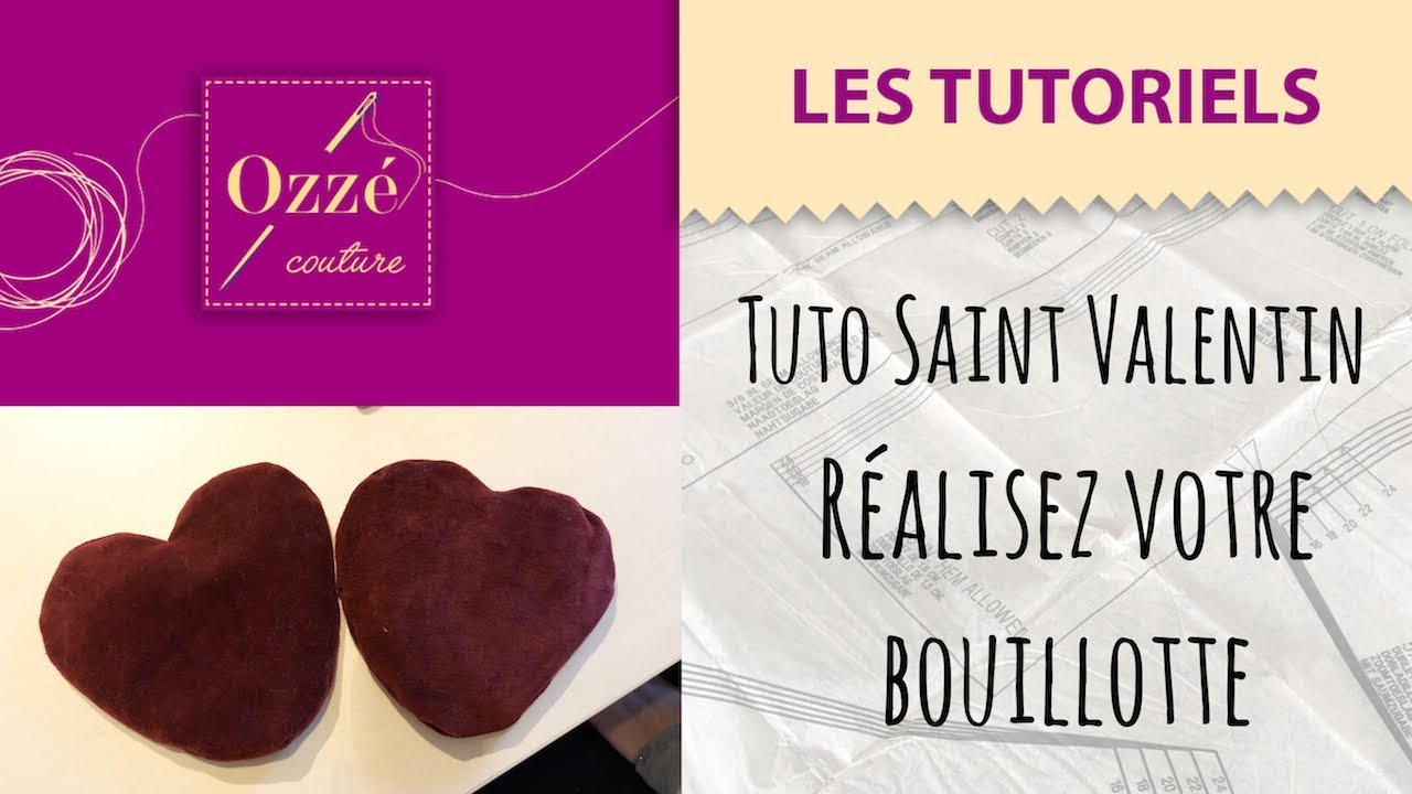 Bouillotte maison | Idée de St Valentin | Ozzé Couture