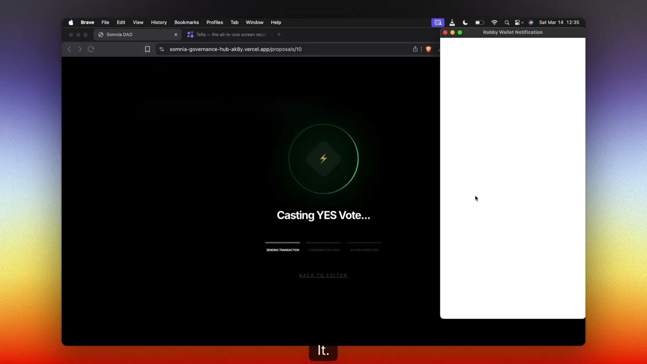 Sonia Dao System Demo