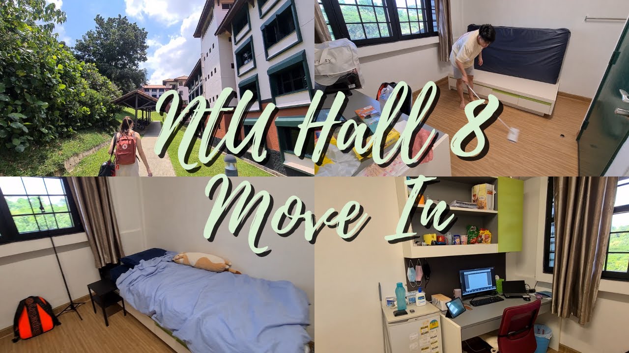 NTU Hall 8 Move In [NTU VLOG] 🏠🧳🎒 | glxnngxh