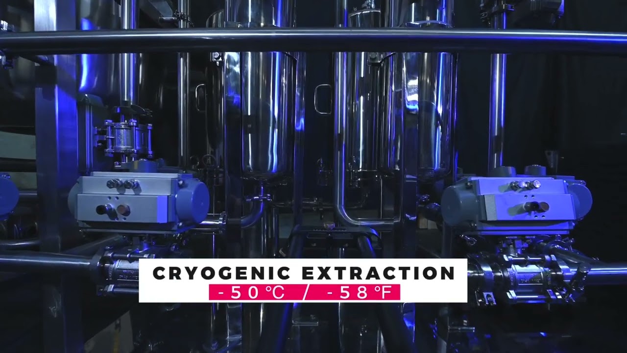CBD extraction system. Ethanol extraction of CBD. Fully automated.