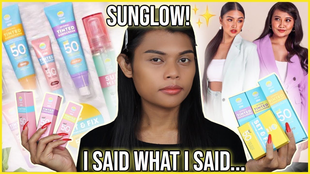 SUNGLOW LINE NILA REI GERMAR & MAE LAYUG!!! ON DARK SKIN AND LIPS!!! WAG KAYU MAGALIT!