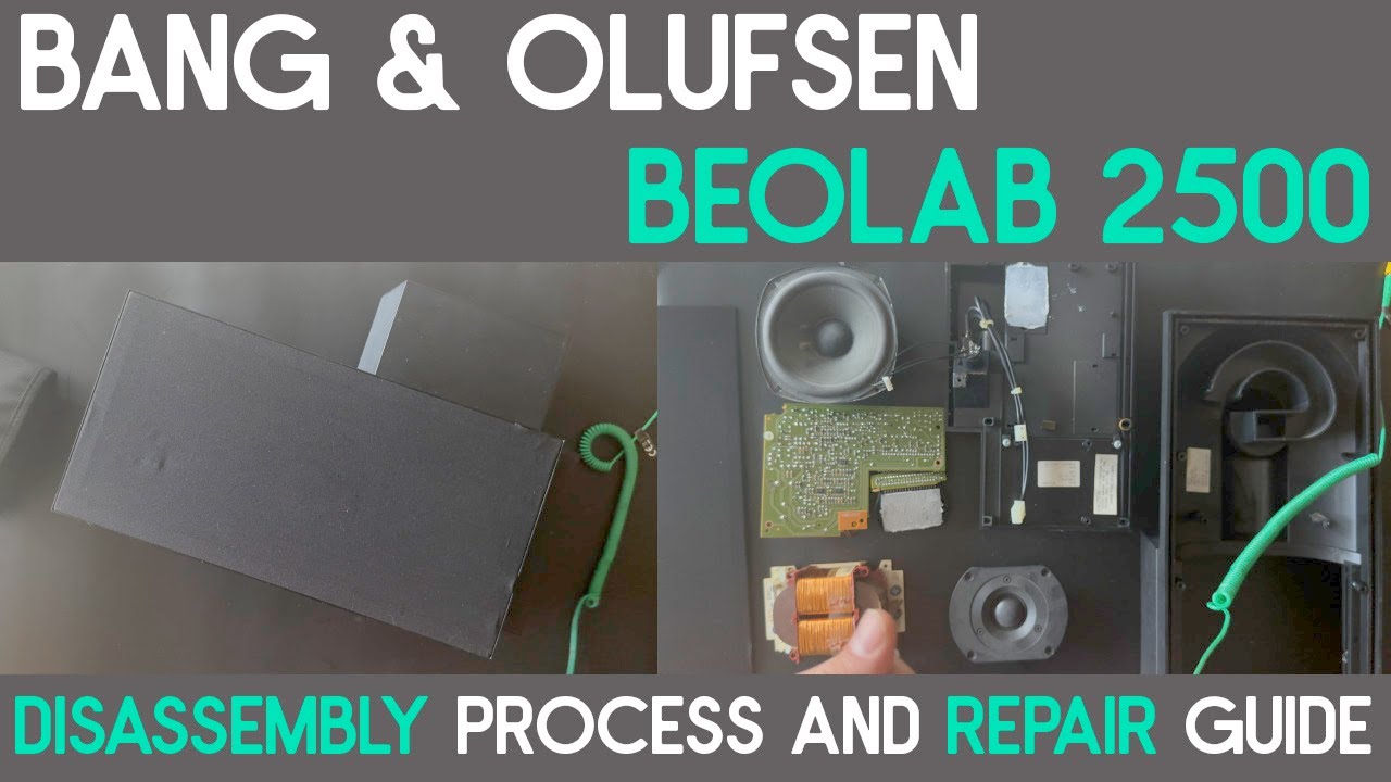 Bang & Olufsen BeoLab 2500 Active Loudspeakers Disassembly process and repair guide