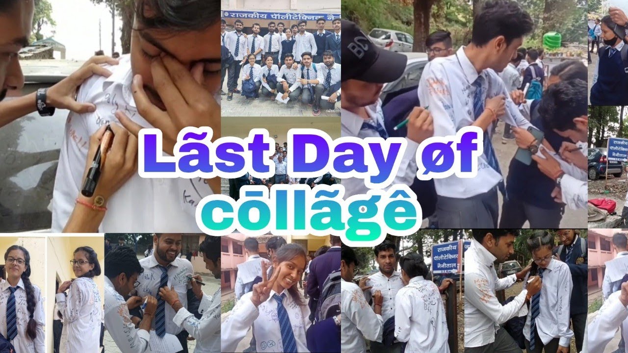 Signature Day.. Last day of collage 🥺 Electrical batch 2019 To 2022.. GP nainital.. miss you all 😥