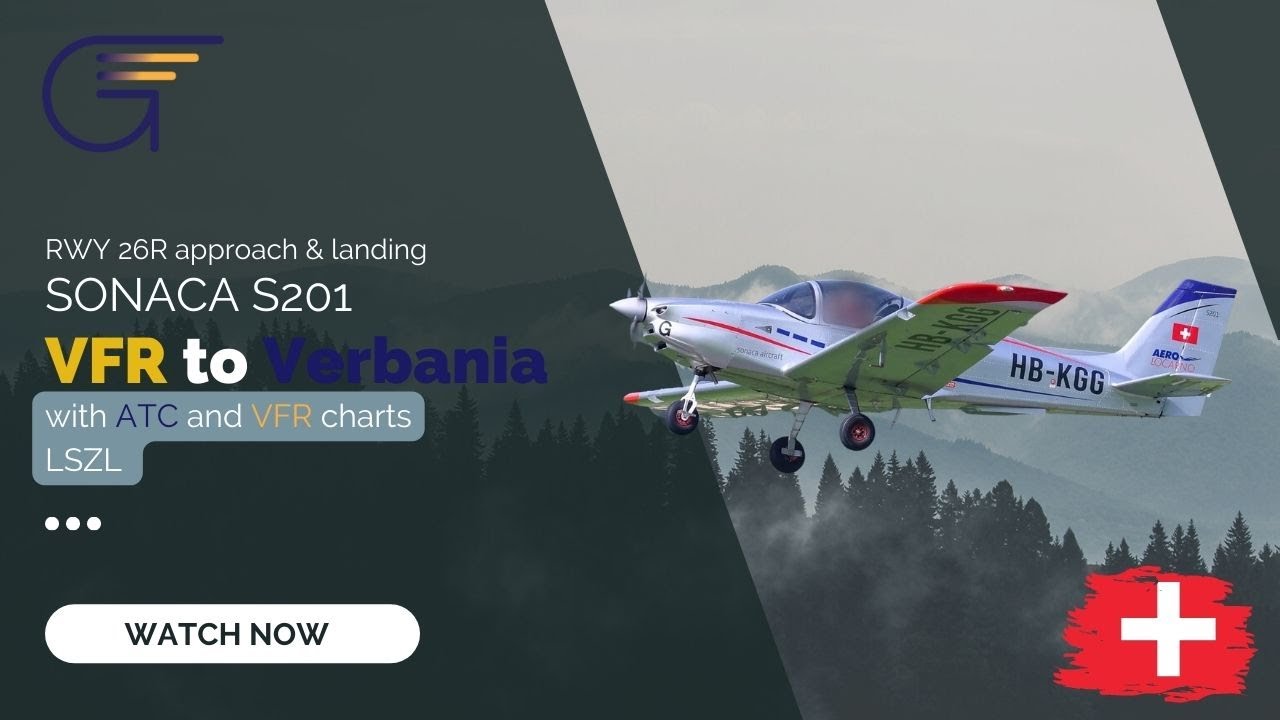 Exciting Solo VFR NAV Flight to Italy | with ATC | EPST Student Pilot