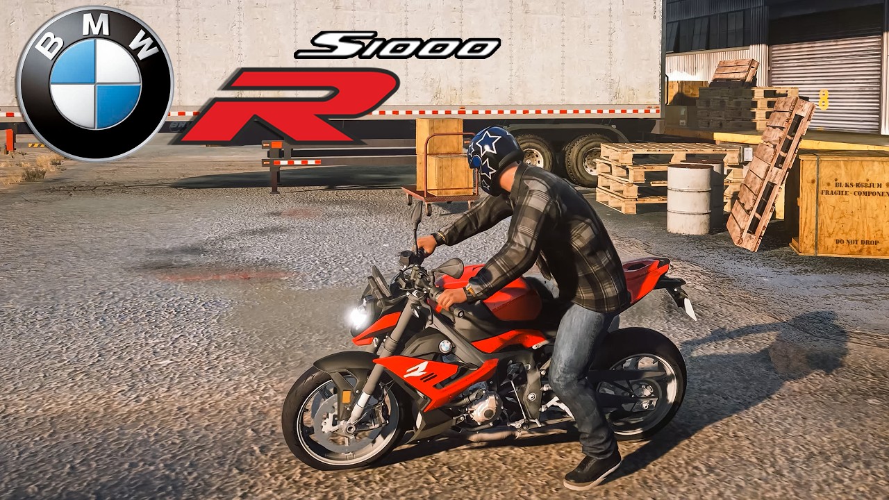 GTA V BMW S1000 R [Add-On] + Realistic Engine Sound Mod [QuantV] 4K