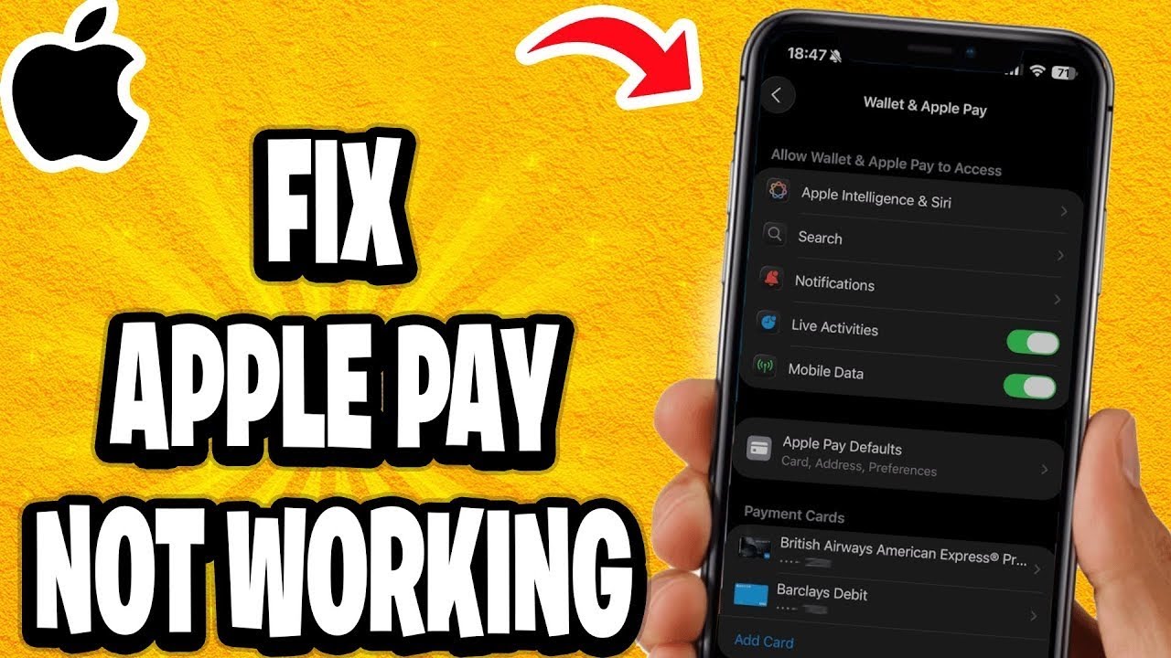 Как исправить неработающий Apple Pay (не удается подключиться к Wallet)