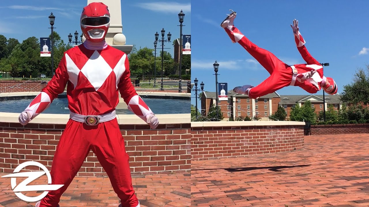 Трюки Power Rangers | Флипы и трюки в боевых искусствах