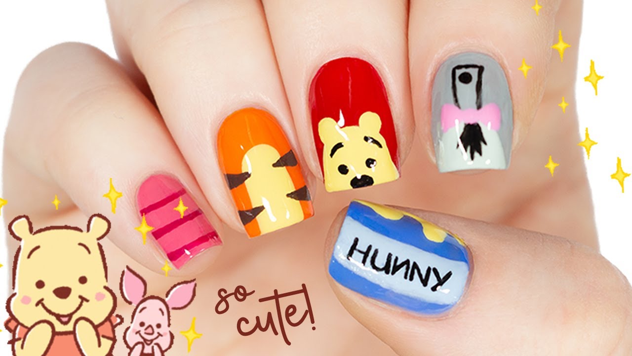 Winnie The Pooh & Friends Nail Art Design!