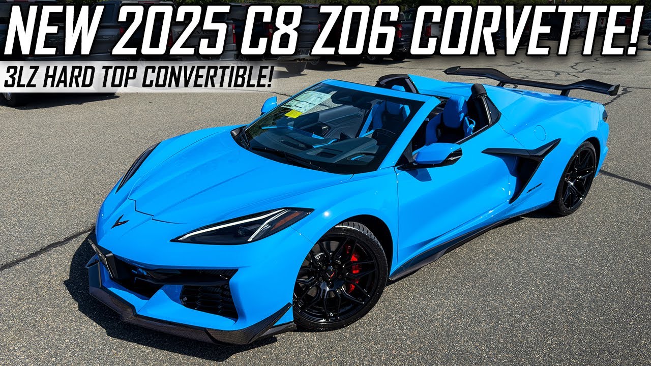 New 2025 C8 Z06 Corvette | Rapid Blue 3LZ Convertible!