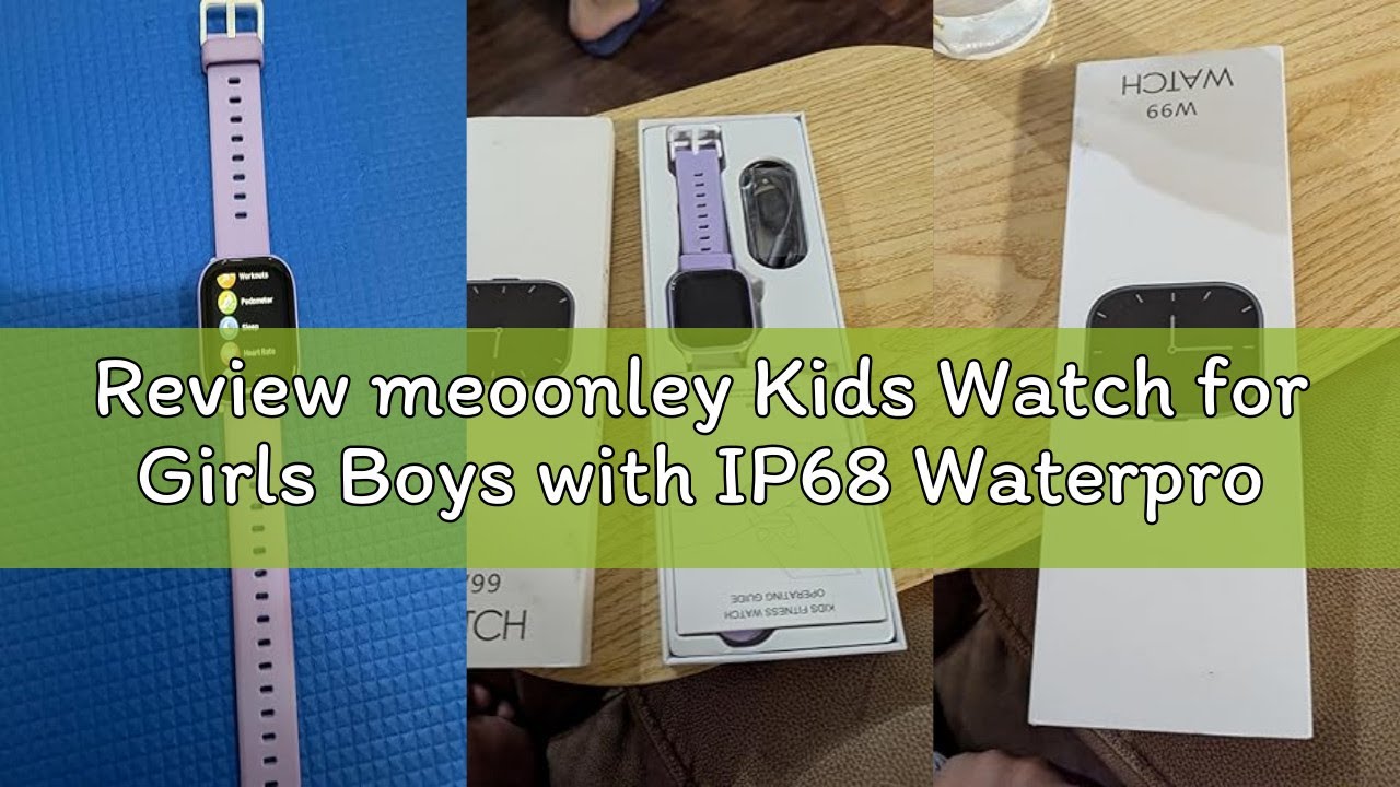 Review meoonley Kids Watch for Girls Boys with IP68 Waterproof, Girls Watch with 19 Sports Modes, Sl