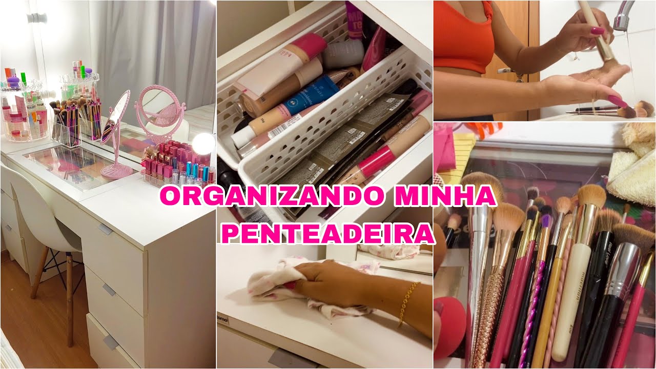 ORGANIZANDO MINHA PENTEADEIRA+ TOUR✨ | Nanda Vasconcelos