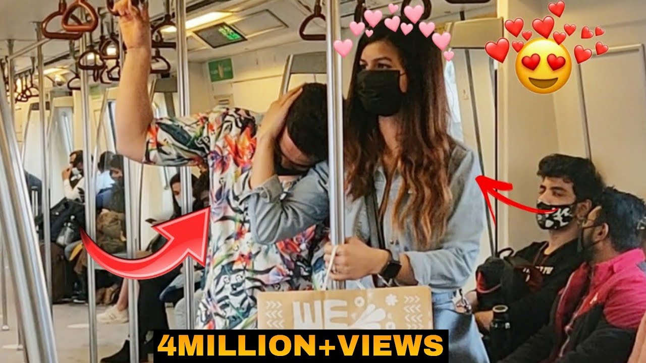 SLEEPING ON STRANGERS IN THE METRO PRANK || PART - 2 || EPIC REACTIONS || DEEPANSHUMANNI ||