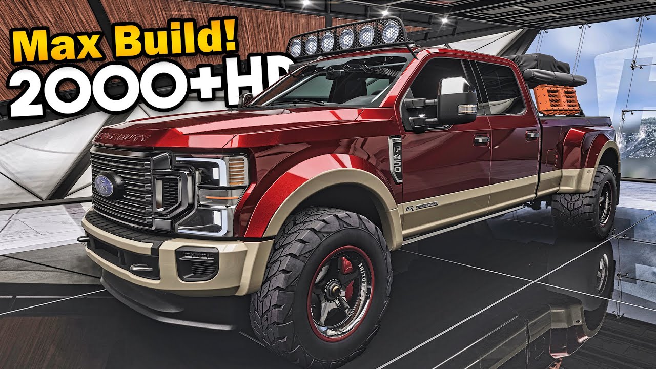 Forza Horizon 5 Car Customization - 2000+HP Ford Super Duty F-450 DRW Platinum