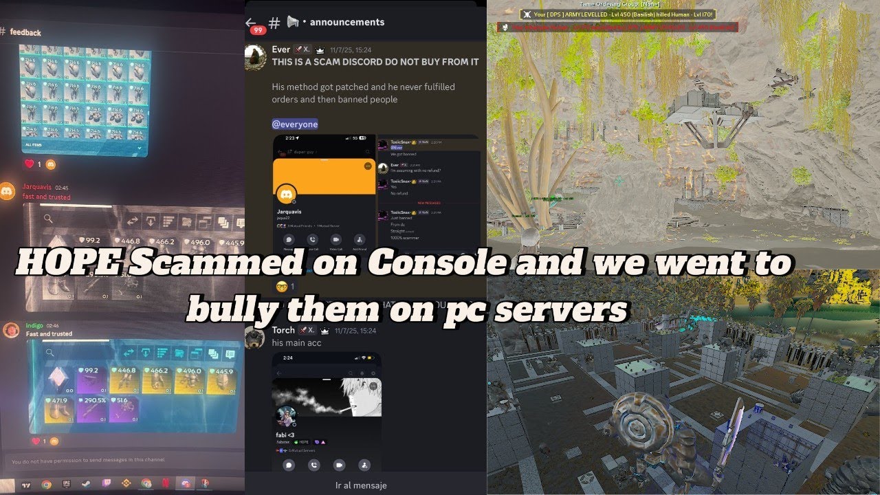 HOPE Scammed on Console Servers so I Went to Bully Them on PC Ark Survival Ascended Small Tribes PC