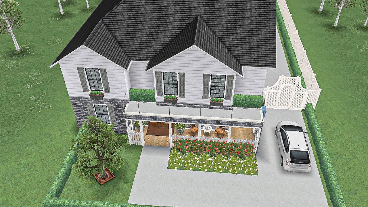 Sims Freeplay - Four Bedroom Family Home - Realistic House