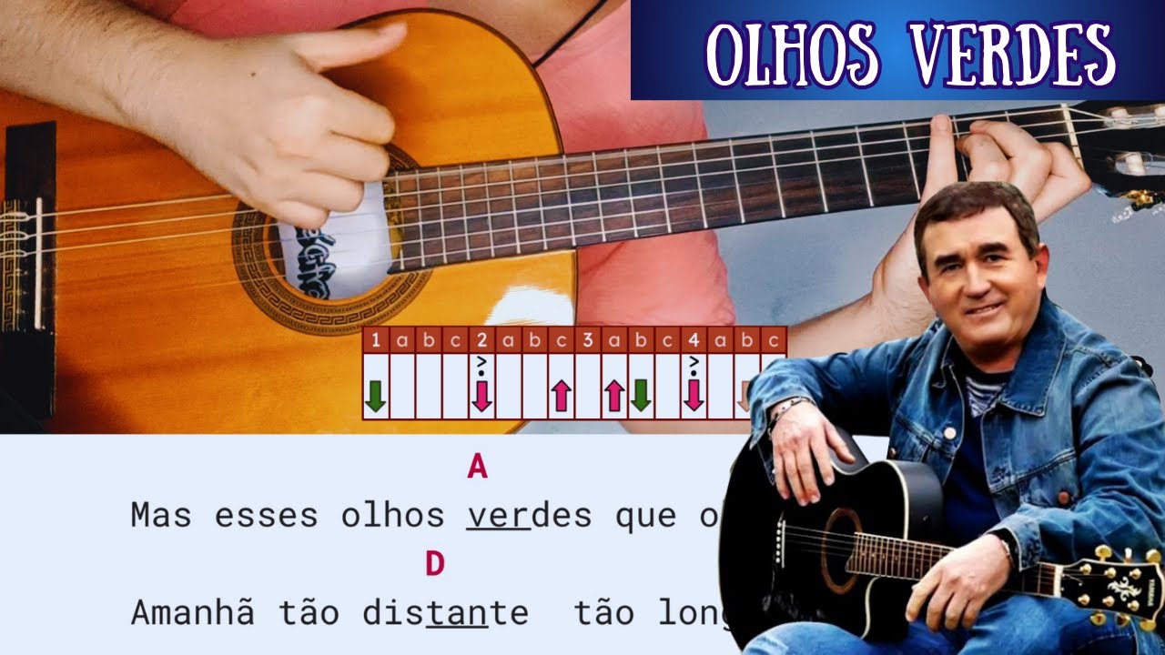Olhos Verdes (Amado Batista) 4 Acordes Sem Pestanas | Como Tocar No Violão | Aula Zé Cifras