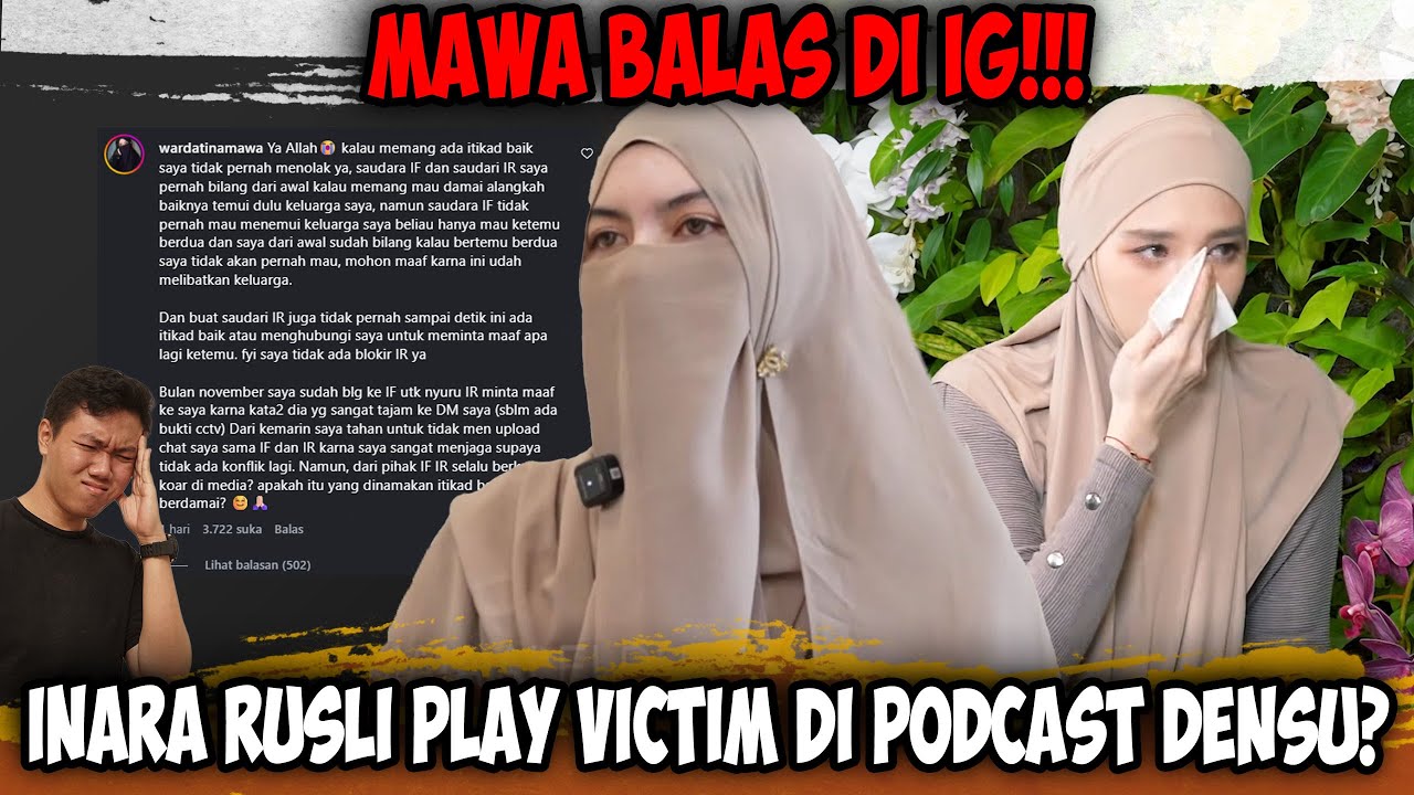 Mawa Balas di IG❗❗ 'Inara Rusli Play Victim di Podcast Densu, Sebut Di Blokir Susah Selesaikan?