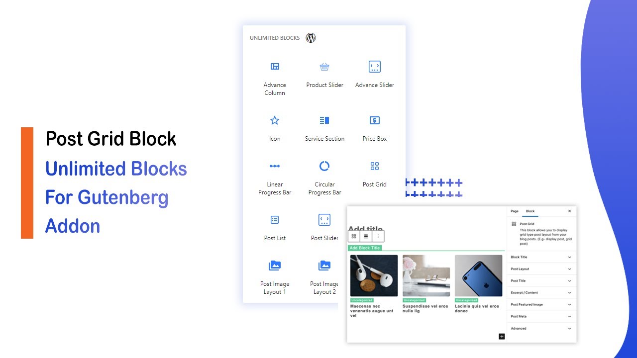 Post grid block - Unlimited Blocks For Gutenberg