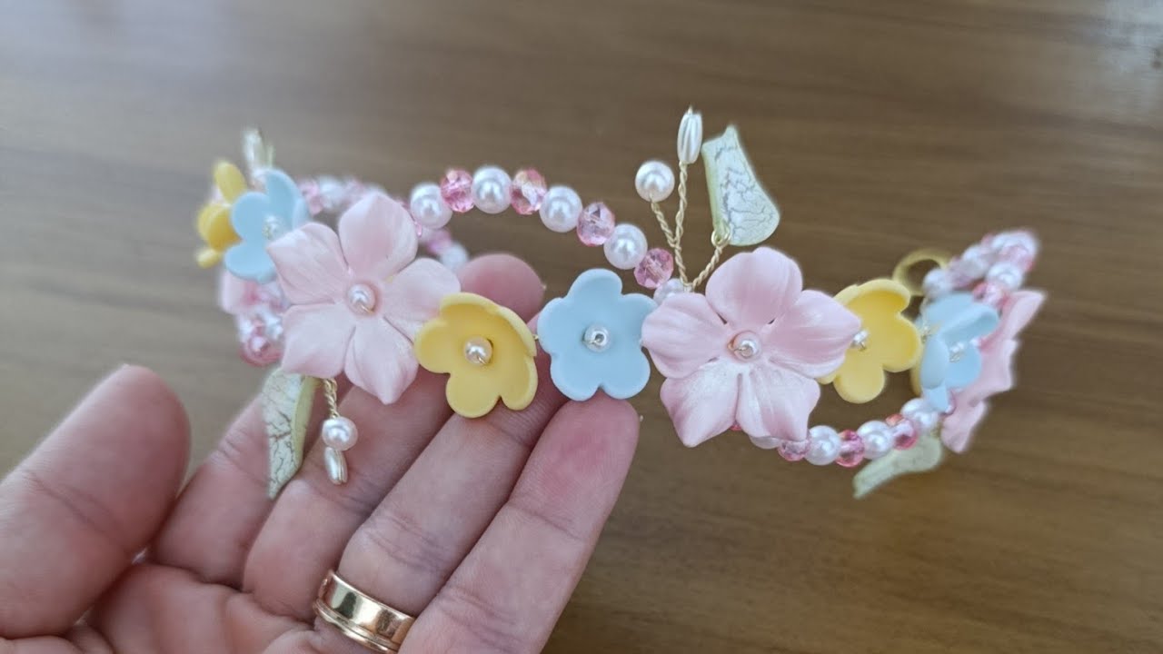 Tiara infinito floral 