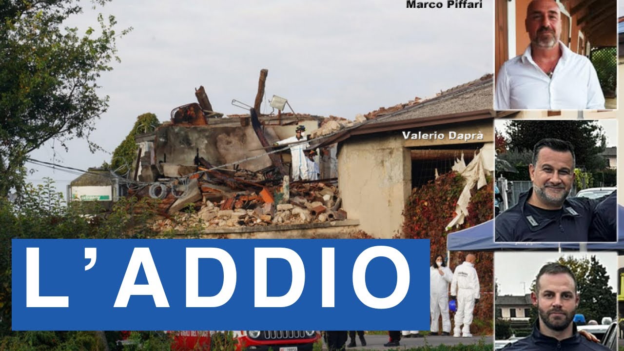 Carabinieri morti, i feretri di Valerio Daprà, Davide Bernardello e Marco Piffari