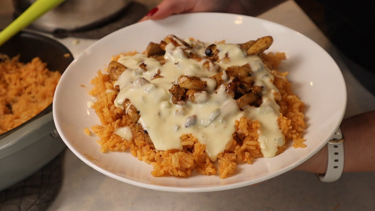 Recreating My Favorite Mexican Restaurant Dish at Home | Arroz Con Pollo (Cheesy Chicken & Rice)