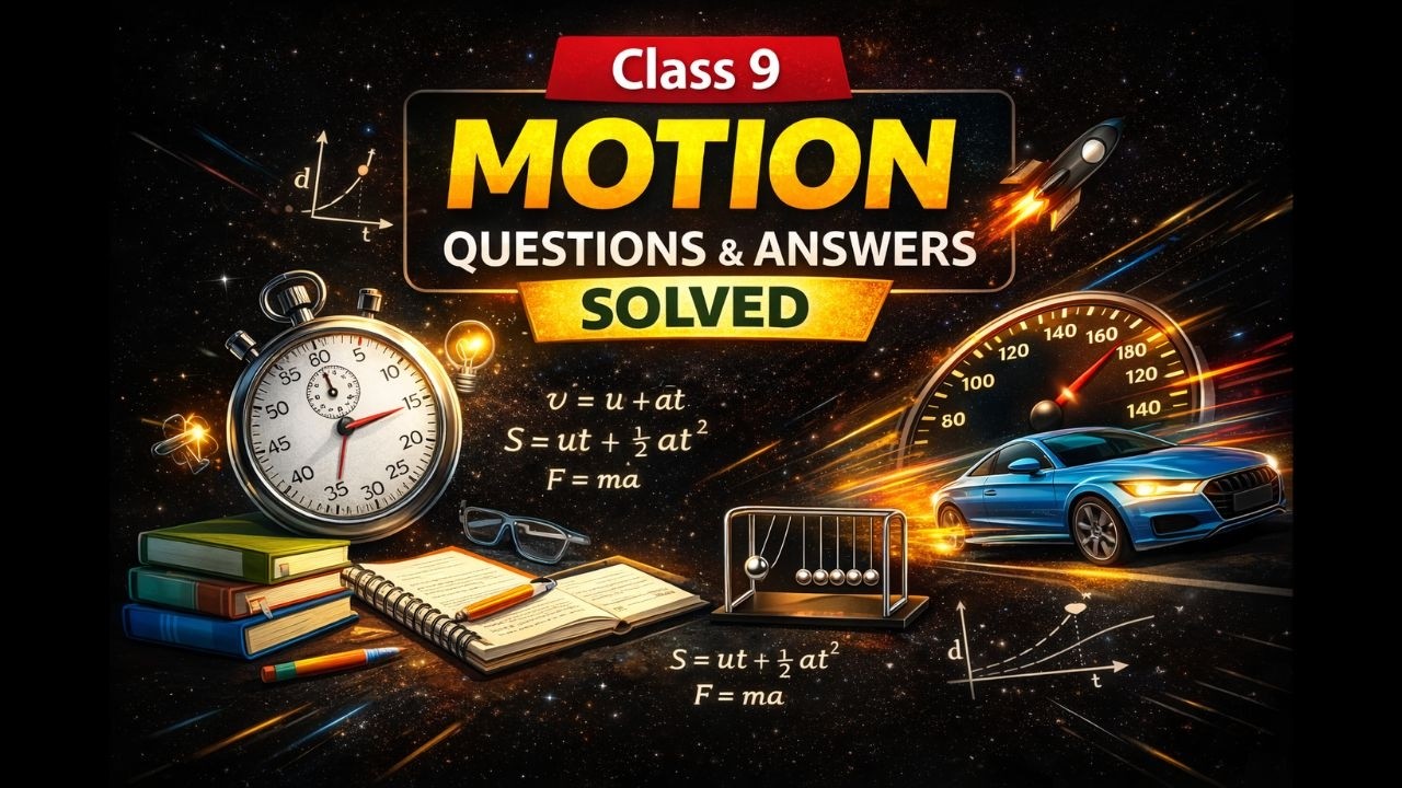 Class 9 Motion Questions and Answers Solved