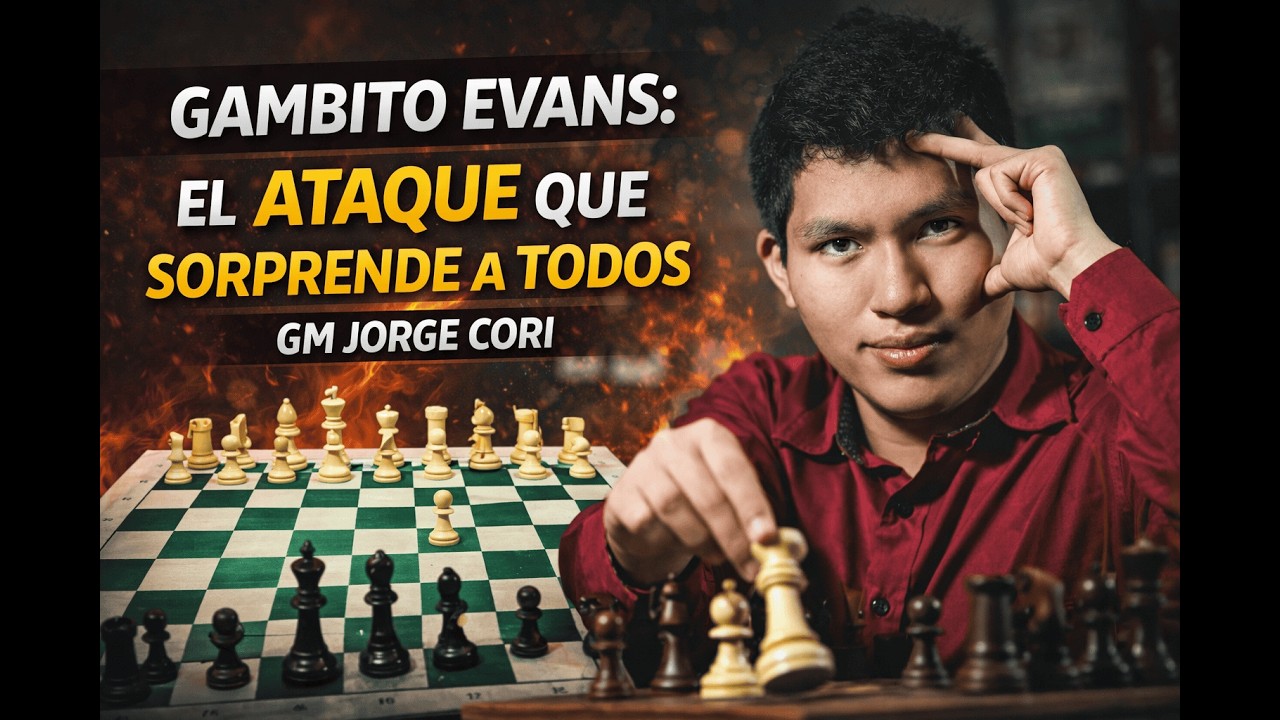 Gambito Evans: El Ataque que Sorprende a Todos | GM Jorge Cori